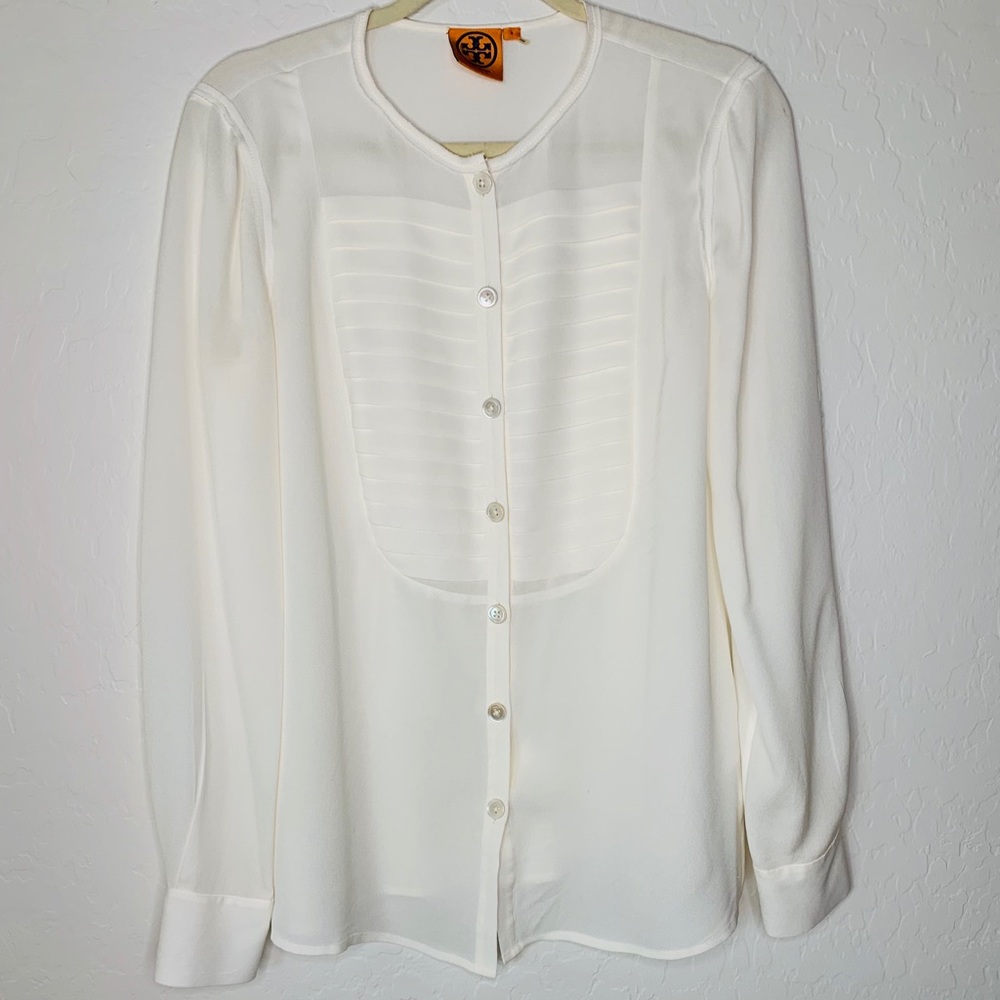 Tory Burch Silk Long Sleeve Blouse